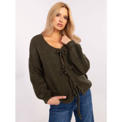 Italy Moda Sweater-MI-SW-0412.26-khaki Slike