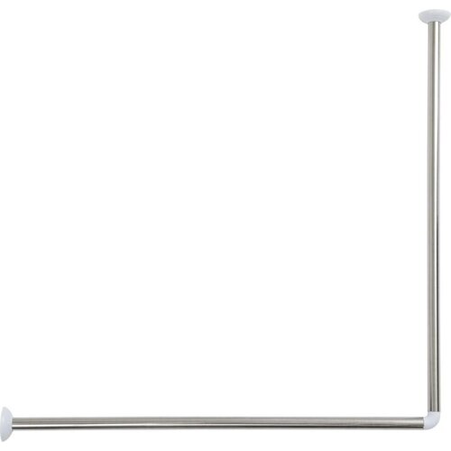 Tendance držač zavjese za kadu kutni 80&times;80 cm, nehrđajući čelik, sivi Cijene