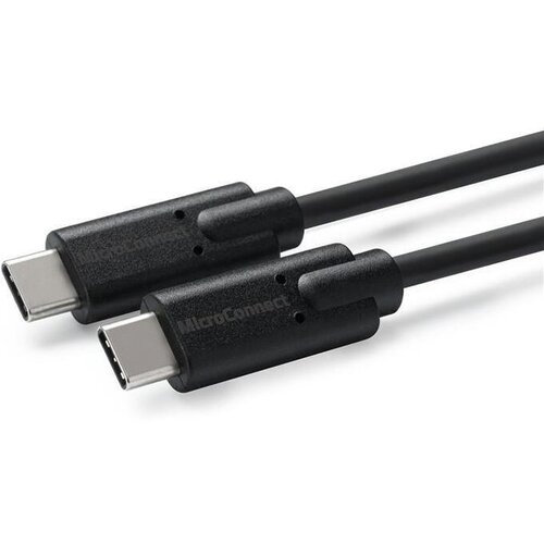 MicroConnect kabel USB C-C 3.2 Gen2x2, 0,25m, črn 100W, 20Gbps, 4K60Hz MC267782 Slike