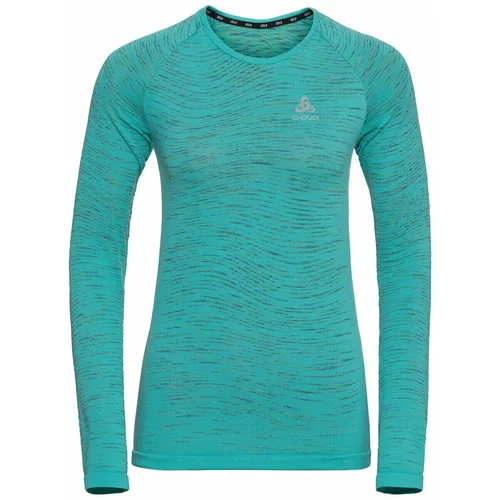 Odlo Blackcomb Ceramicool T-Shirt Jaded/Space Dye XS Majica za trčanje s dugim rukavom