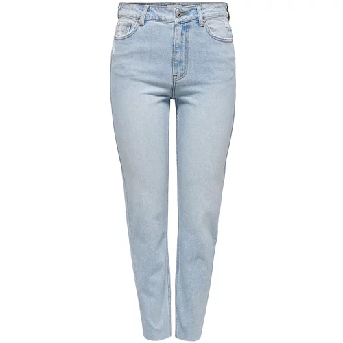 Only Jeans hlače 15259293 Modra Straight Fit