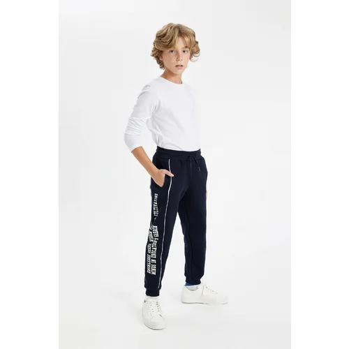 Defacto Boy's Printed Thick Sweatpants