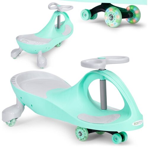 ECO TOYS guralica sa led kotačima - tirkizni Slike