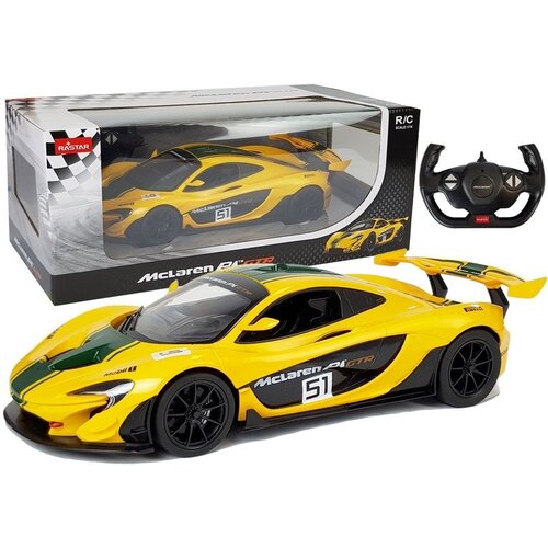 Licencirani auto na daljinsko upravljanje McLaren P1 GTR Rastar 1:14 - žuti Cene