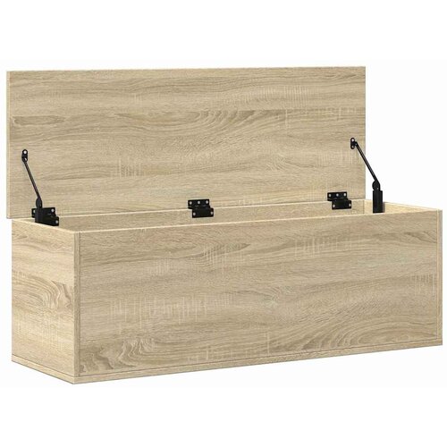  Kutija za pohranu boja hrasta 102x35x35 cm konstruirano drvo Slike