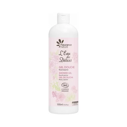 Fleurance Nature L'Eau des Délices Shower Gel Rose & Jasmin - 500 ml