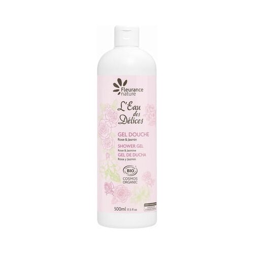 Fleurance Nature L&amp;#039;Eau des D&amp;eacute;lices Shower Gel Rose &amp;amp; Jasmin - 500 ml Slike