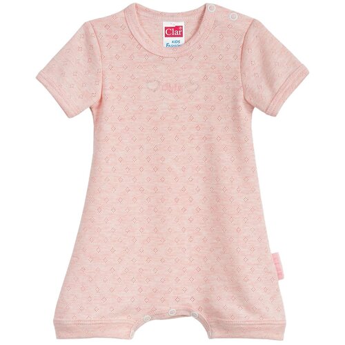 Clar pajac z rokavi KR KH 01804 žakard Little&Cute D roza 68 Cene