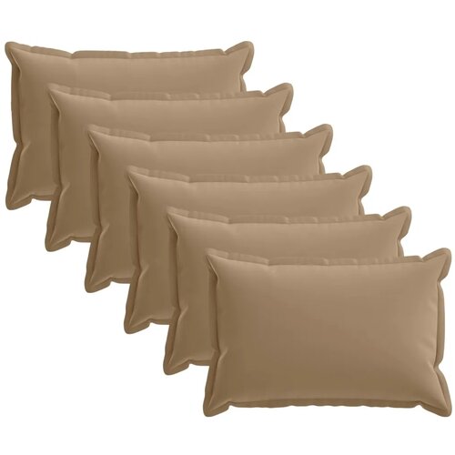  Jastuk s jastukom HOUTEN 6 kom. Sivosmeđa Poliester - Sivosmeđa 30 x 50 cm 6 Slike