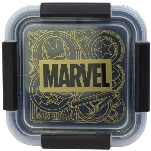 STOR Crna plastična dječja kutija za ručak Marvel &amp;ndash; Slike