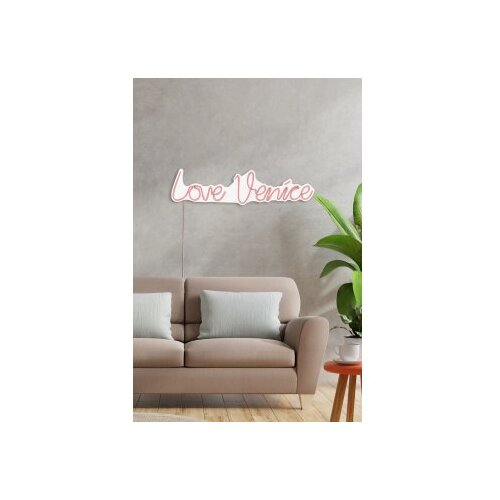 WALLXPERT dekorativna plastična led rasveta love venice pink Slike