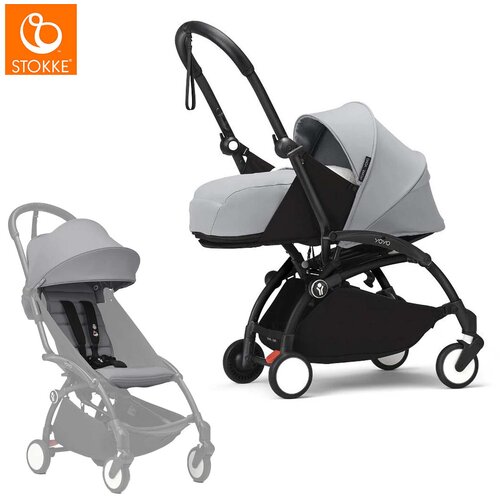 Stokke yoyo³ otroški voziček 2v1 newborn pack 0+ stone (black frame) Cene