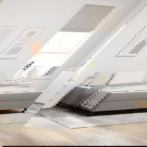 vidaXL Postelja z vzmetnico Drugo Taupe 180 x 200 cm blago Cene