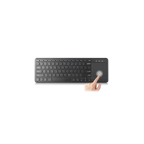  Tastatura EVEREST EKW-155 Black ToucPad Mouse US/ENG Layout Wireless Keyboard + Touch Mouse, Ultra Slim Media Hotkeys/Smart TV Cijene
