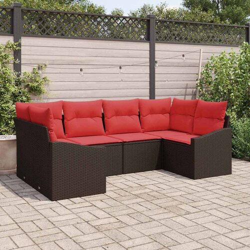  Set sofe 6 kom. Smeđa poliratan 234 x 123,5 x 85 cm Cene