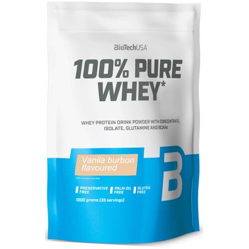 BioTech USA 100% Pure Whey protein sa ukusom vanile burbon, 1kg Slike