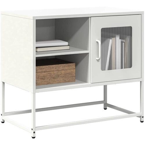 VidaXL TV ormarić crni 68x39x60,5 cm bijeli Slike