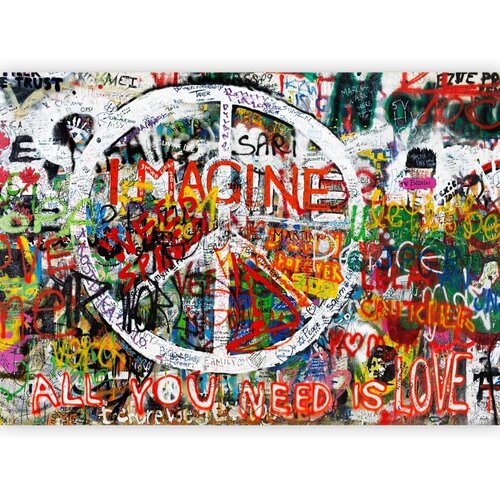  Foto tapeta - Hippie Graffiti 294x210 Samoljepljiva Slike