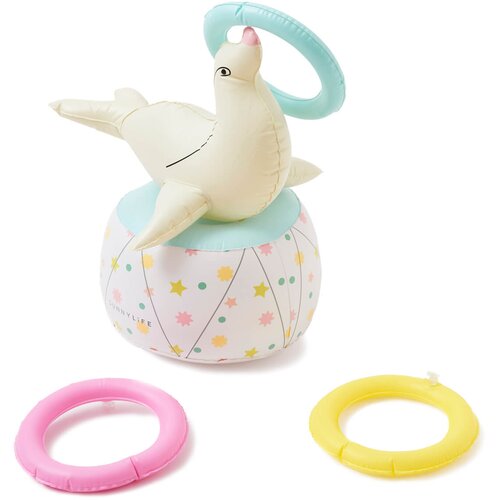 Sunnylife napihljiva igrača ring toss seal Slike