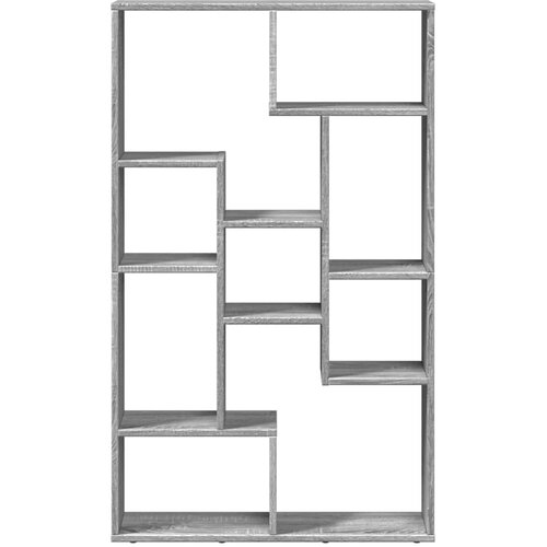  Regal za knjige siva boja hrasta 72x20x120,5 cm konstruirano drvo Slike