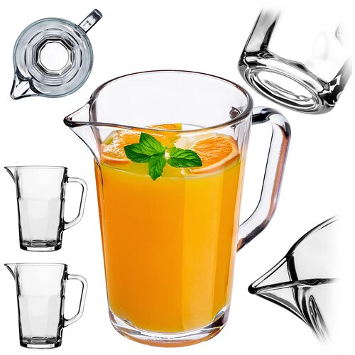KADAX steklen vrč za vodo, limonado, sok 1 l 2-delni vrč za vodo, pijačo, kompot, (5000351539) Cene