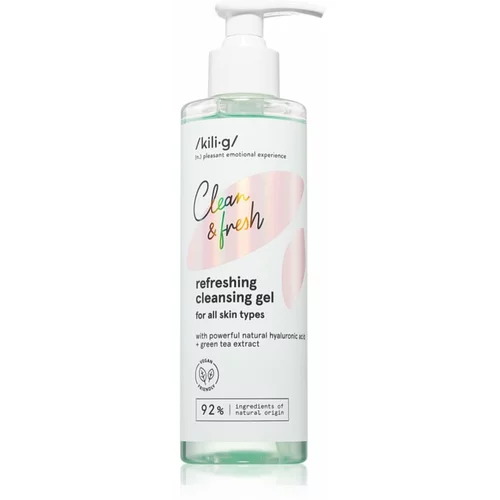 Kilig Clean & Fresh Refreshing gel za čišćenje za lice 250 ml