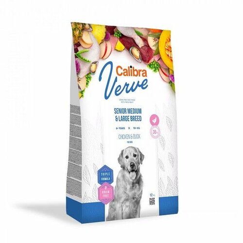 CALIBRA Dog Verve Grain Free Senior Medium & Large Piletina & Pačetina, hrana za pse 2kg Slike