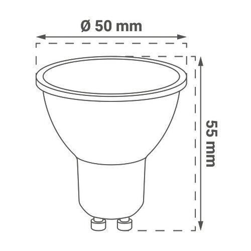 Greentech LED sijalica GU10 7W NW 4000K prirodno bela Sanan chip Slike