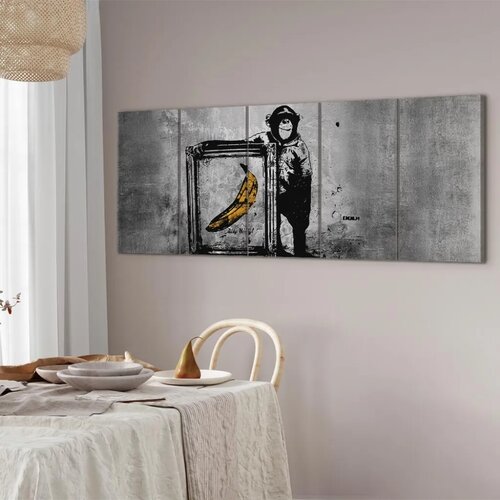  Slika - Banksy: Monkey with Frame 225x90 Standard Slike