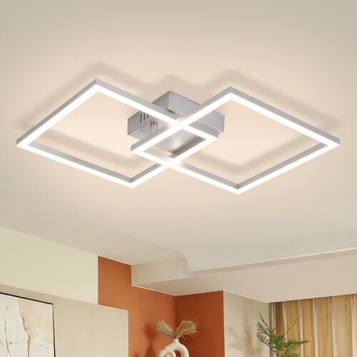 Nettlife stropna LED svetilka za spalnico - Srebrna nočna svetilka 24 W, nevtralno bela 4000 K, nastavljiva, sodoben dizajn, (5000219994) Cene
