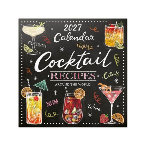 Grupo Erik Editores S. L. Zidni kalendar 2026/27 - Cocktails, 16-Month, 30x30 cm Slike