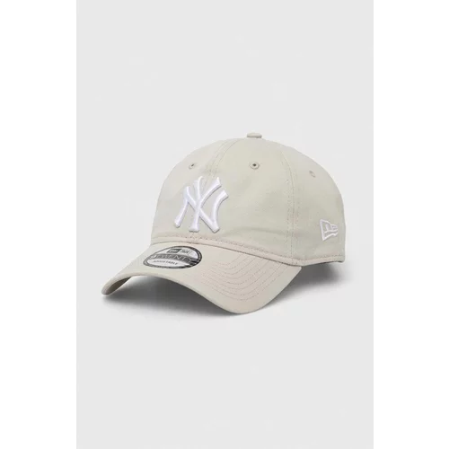 New Era Bombažna bejzbolska kapa siva barva, NEW YORK YANKEES