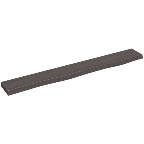  Polica tamnosiva 80 x 10 x 2 cm od obrađene hrastovine Cijene
