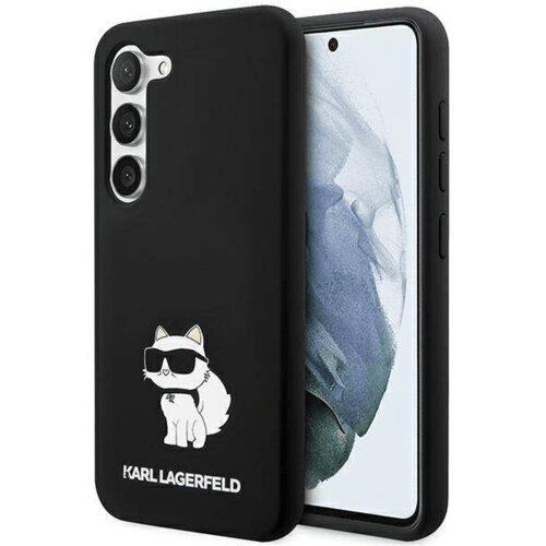 Originalen KARL LAGERFELD ovitek Samsung Galaxy S24 5G - IML NFT Choupette Body - črn silikonska zaščita - KLHCS24SSNCHBCK Cene