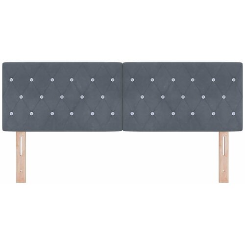  LED glava kreveta s LED trakama Tamno siva 160 cm Bar&amp;scaron;un Slike