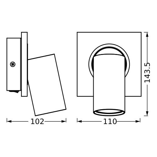 Ledvance LED zidni spot DECOR MERCURY 1xGU10/3,4W/230V Slike