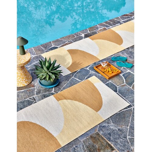 Pappelina Oker rumen zunanji in notranji tekač 70x270 cm Hill Ochre Pale Yellow &amp;ndash; Slike
