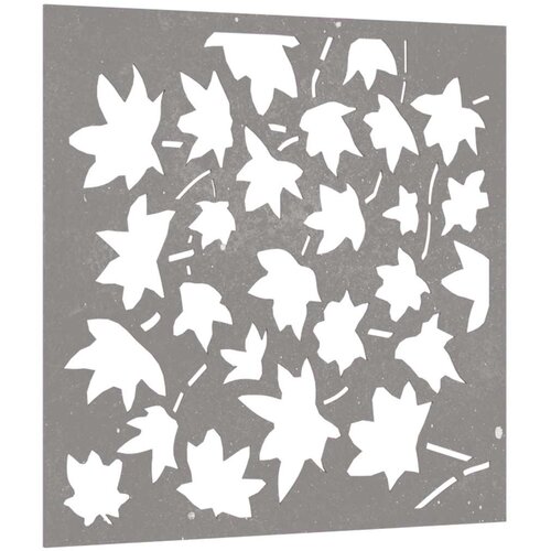  Vrtni zidni ukras 55x55 cm čelik CORTEN uzorak javorovog li&amp;scaron;ća Slike