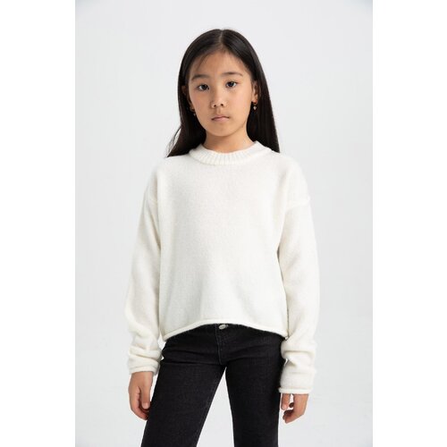 Defacto girl's Standard Fit Crew Neck Sweater Slike