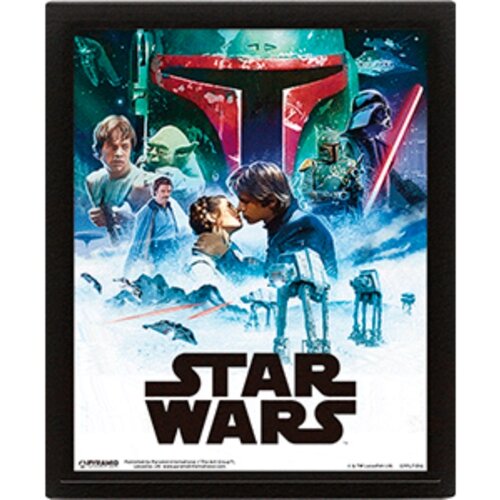 Pyramid International 3D zbirateljski okvir prve Opus Star Wars IV in V - Novo upanje - Empire Against Attack, 25,5 cm, širok x 20 cm, (21239625) Cene