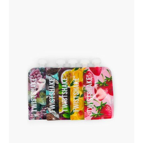 Twistshake vrećica za hranu 5 x 220ML voće Slike