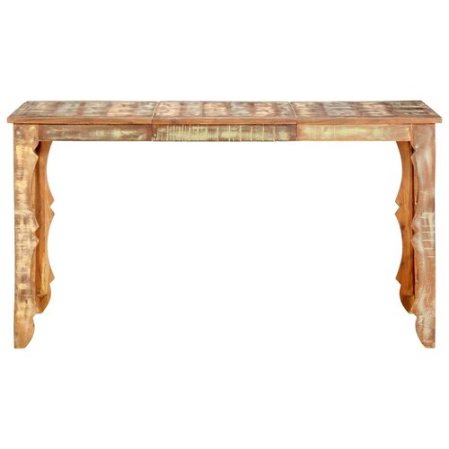  Blagovaonski stol od masivnog obnovljenog drva 140 x 70 x 76 cm - 140 x 70 x 76 cm 1 Slike