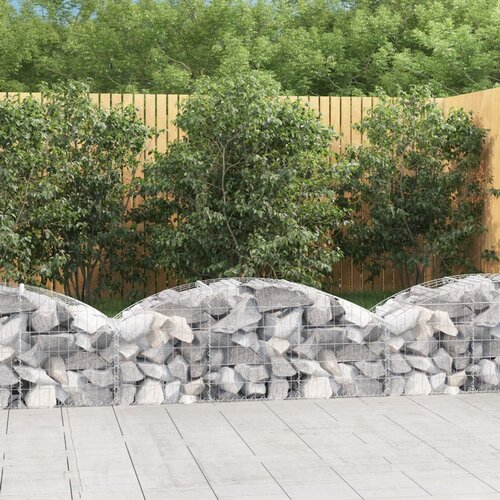  Gabionska ko&amp;scaron;ara s lukom 150x50x40/60 cm pocinčano željezo Slike