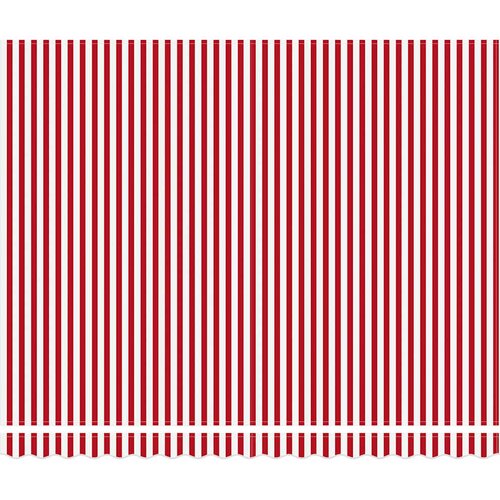  Električna retraktabilna tenda Crvena i bijela 400 &amp;times; 350 cm Slike