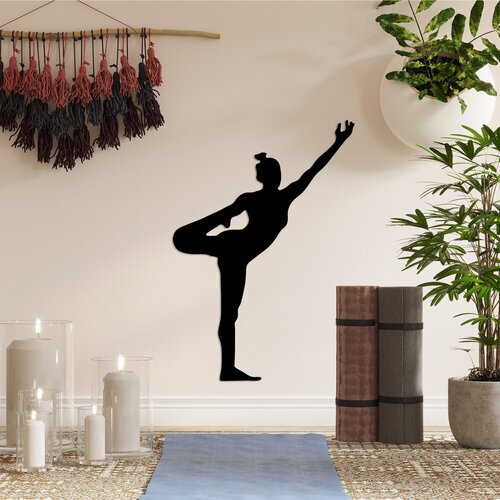 Opviq zidna dekoracija Yoga 19, 42x60 cm, 1.5 mm, Crna Cene