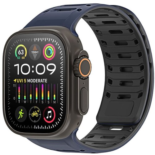  Narukvica za sat DUX DUCIS CS magnetna silikonska za Apple Watch 42/44/45/46/49 mm plavo-crna Cene