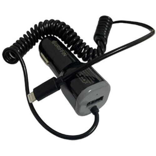 Griffin auto punjač premium in 2.1A iphone 5/6 crni Slike