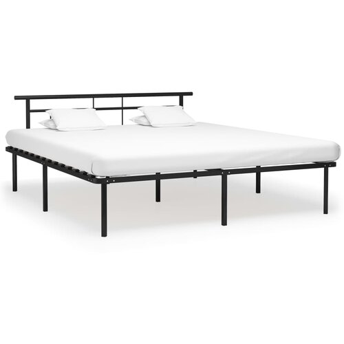  Za krevet crni metalni 200 x 200 cm Slike