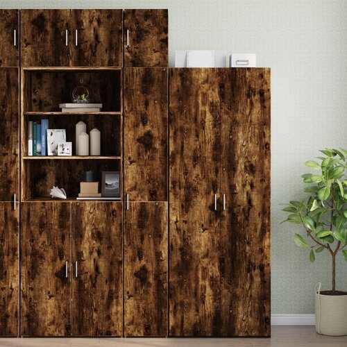 VidaXL Ozka omara za shranjevanje dim. hrast 30x42,5x225 cm inž. les Slike