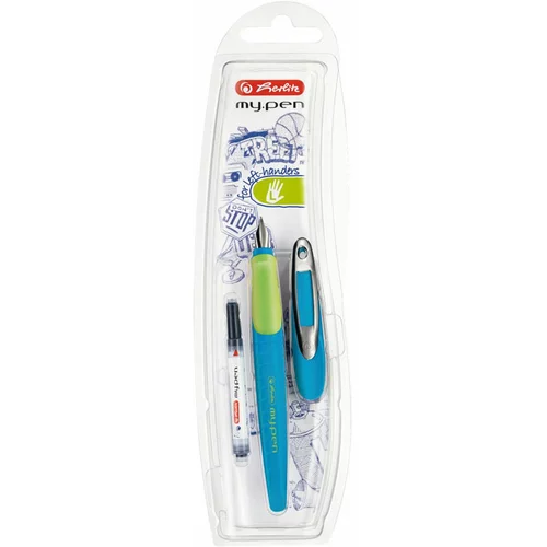 Herlitz Nalivno pero My pen, za levičarje, Blue-Neon